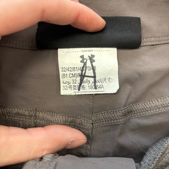 Under Armour Taupe Mens 32 Loose Heat Gear Hiking Athletic Shorts Polyester - Picture 4 of 11